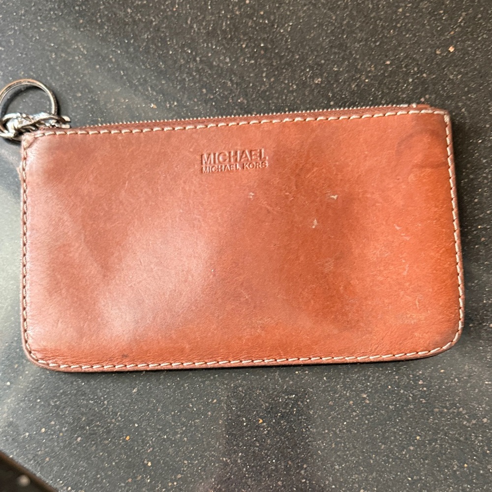 MICHAEL Michael Kors Brown Leather Pouch